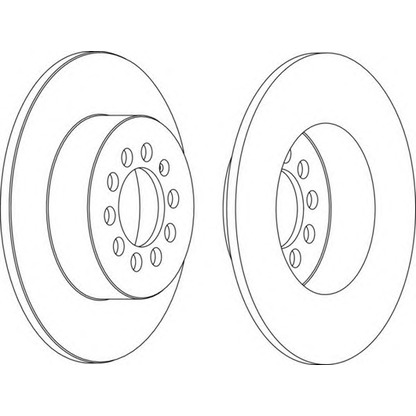 Photo Brake Disc FERODO DDF12241