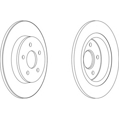 Photo Brake Disc FERODO DDF12271