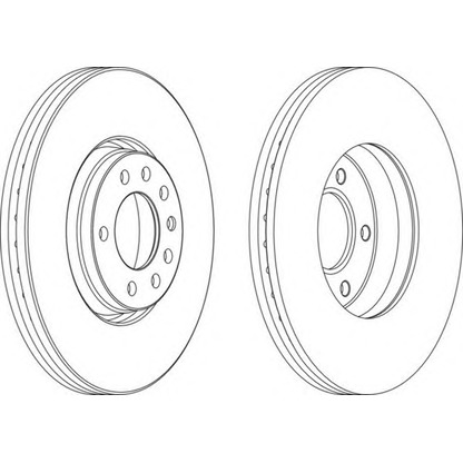 Photo Brake Disc FERODO DDF12611