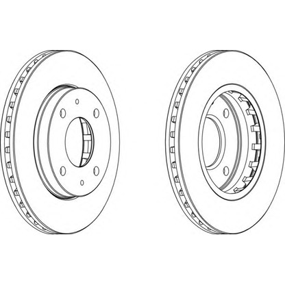 Zdjęcie Tarcza hamulcowa FERODO DDF12701