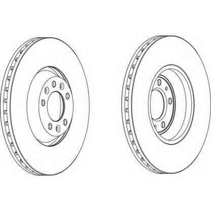 Photo Brake Disc FERODO DDF12741