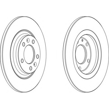 Photo Brake Disc FERODO DDF12751