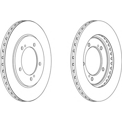 Zdjęcie Tarcza hamulcowa FERODO DDF12821