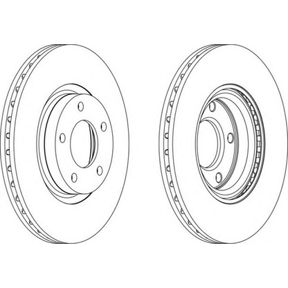 Photo Brake Disc FERODO DDF13121