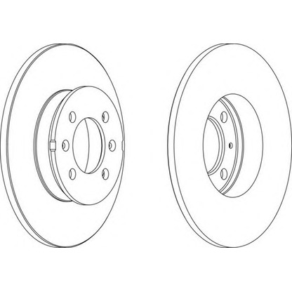 Photo Brake Disc FERODO DDF13731