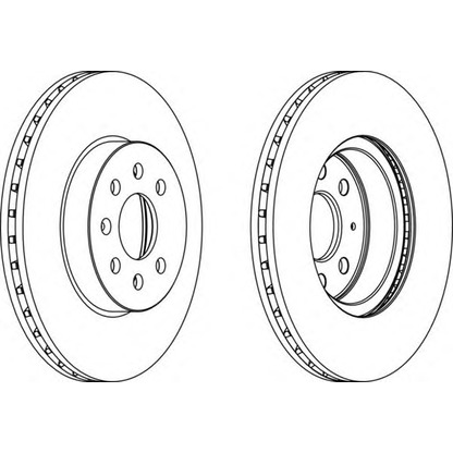 Photo Brake Disc FERODO DDF13741