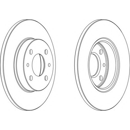 Photo Brake Disc FERODO DDF1401