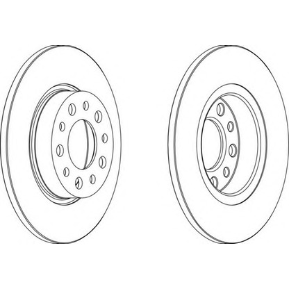 Photo Brake Disc FERODO DDF14501