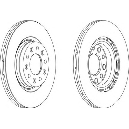 Photo Brake Disc FERODO DDF14541