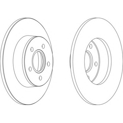 Photo Brake Disc FERODO DDF14971