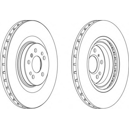 Photo Brake Disc FERODO DDF1532C1