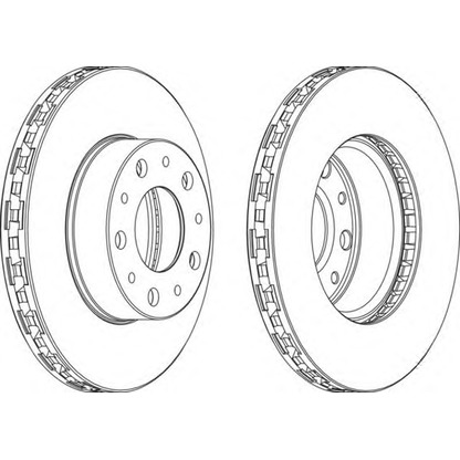 Photo Brake Disc FERODO DDF15661