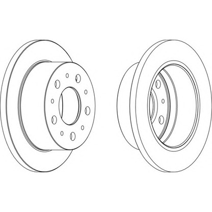 Photo Brake Disc FERODO DDF15741