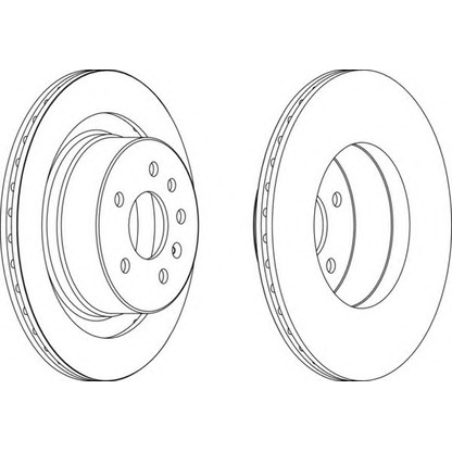 Photo Brake Disc FERODO DDF16041