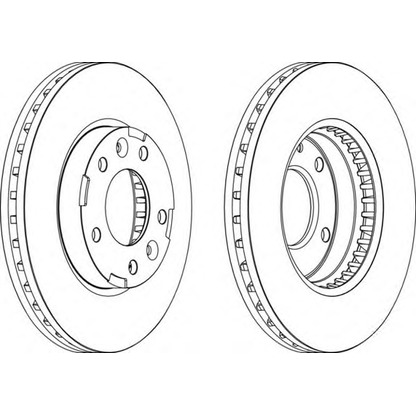 Photo Brake Disc FERODO DDF16291