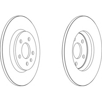 Zdjęcie Tarcza hamulcowa FERODO DDF16661