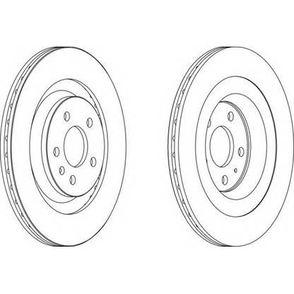 Zdjęcie Tarcza hamulcowa FERODO DDF16671