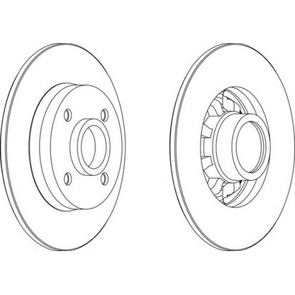 Photo Brake Disc FERODO DDF16961