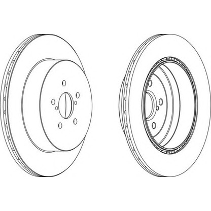 Photo Brake Disc FERODO DDF17501