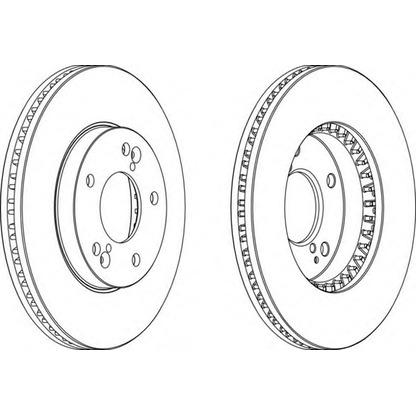 Zdjęcie Tarcza hamulcowa FERODO DDF17861