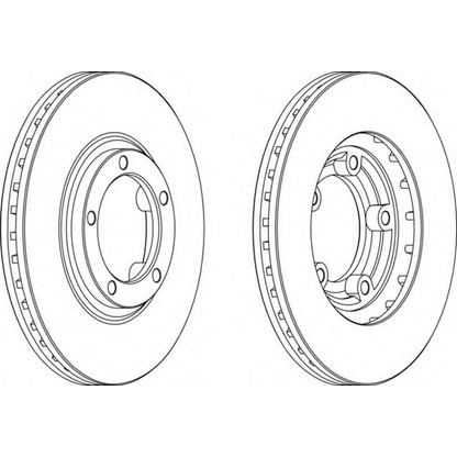 Photo Brake Disc FERODO DDF18221