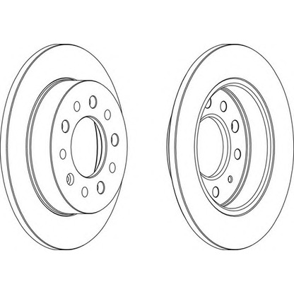 Photo Brake Disc FERODO DDF19551