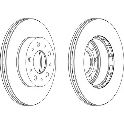 Photo Brake Disc FERODO DDF1961