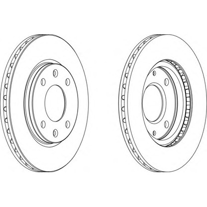 Photo Brake Disc FERODO DDF2141