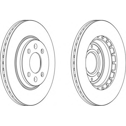 Photo Brake Disc FERODO DDF3541