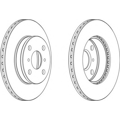 Photo Brake Disc FERODO DDF4131