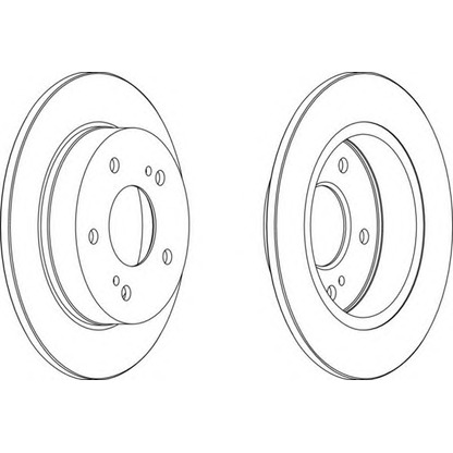 Zdjęcie Tarcza hamulcowa FERODO DDF5491