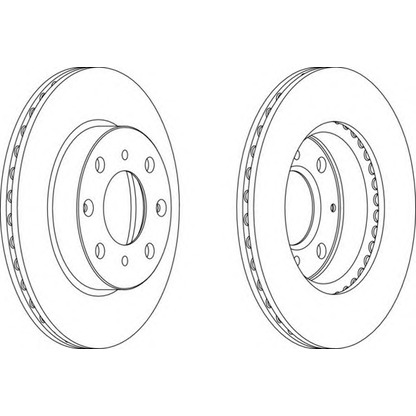 Photo Brake Disc FERODO DDF5711