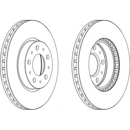 Photo Brake Disc FERODO DDF605C1