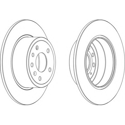 Photo Brake Disc FERODO DDF8111