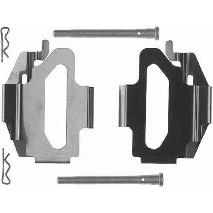 Photo Kit d'accessoires, plaquette de frein à disque FERODO FBA512