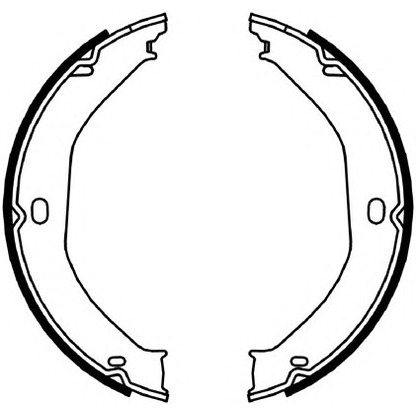 Zdjęcie Zesatw szczęk hamulcowych, hamulec postojowy FERODO FSB4057