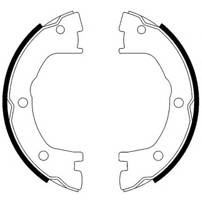 Photo Brake Shoe Set, parking brake FERODO FSB593