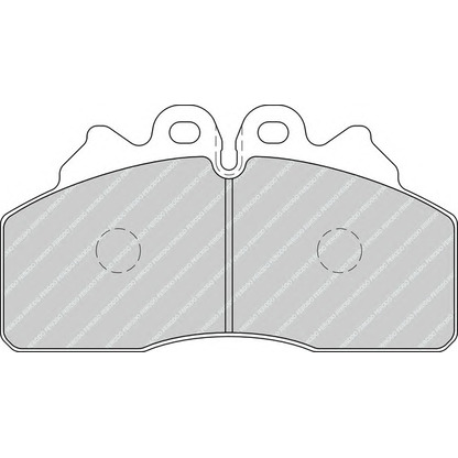 Фото Комплект тормозных колодок, дисковый тормоз FERODO FCV4254