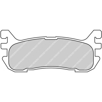 Фото Комплект тормозных колодок, дисковый тормоз FERODO FDB1012