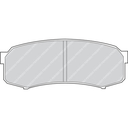 Фото Комплект тормозных колодок, дисковый тормоз FERODO FDB1021