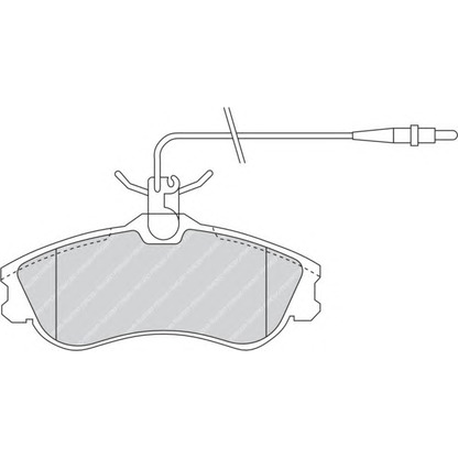 Photo Brake Pad Set, disc brake FERODO FDB1112