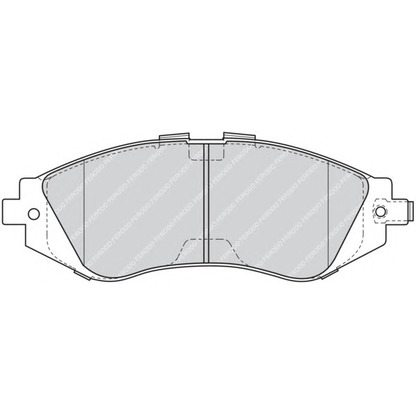 Photo Brake Pad Set, disc brake FERODO FDB1116