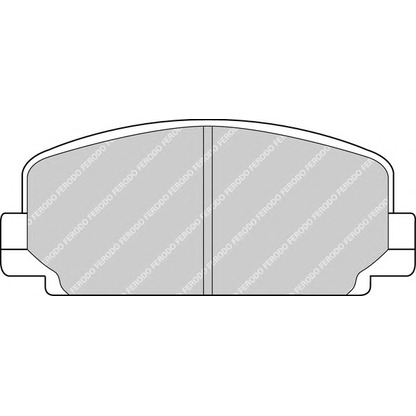 Фото Комплект тормозных колодок, дисковый тормоз FERODO FDB112