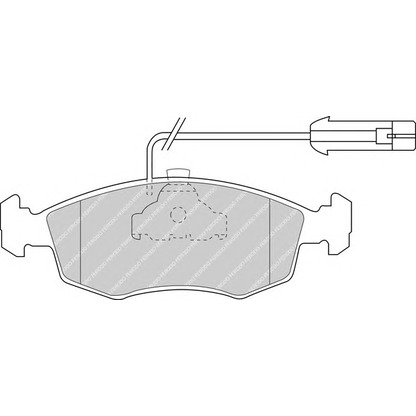 Photo Brake Pad Set, disc brake FERODO FDB1121