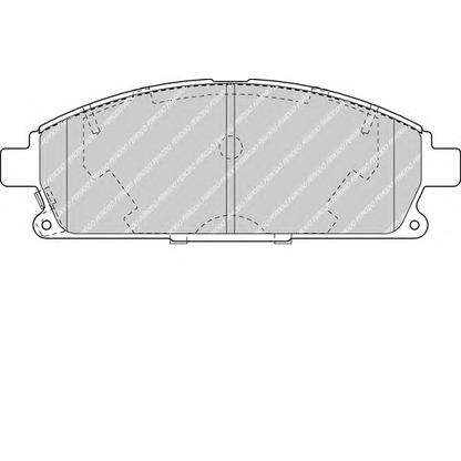 Zdjęcie Zestaw klocków hamulcowych, hamulce tarczowe FERODO FDB1263