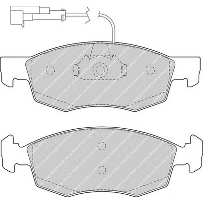 Foto Bremsbelagsatz, Scheibenbremse FERODO FDB1377