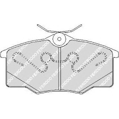 Photo Brake Pad Set, disc brake FERODO FDB1385