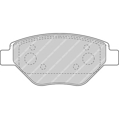 Photo Brake Pad Set, disc brake FERODO FDB1409