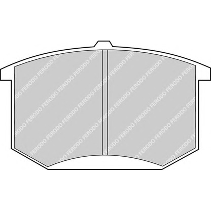 Photo Brake Pad Set, disc brake FERODO FDB141