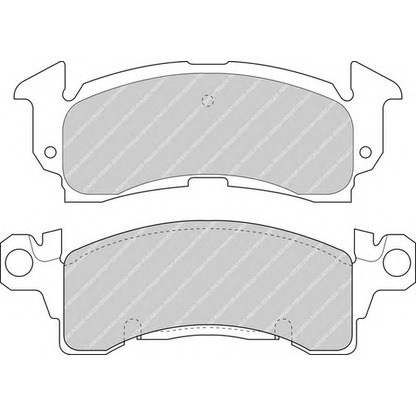 Фото Комплект тормозных колодок, дисковый тормоз FERODO FDB144